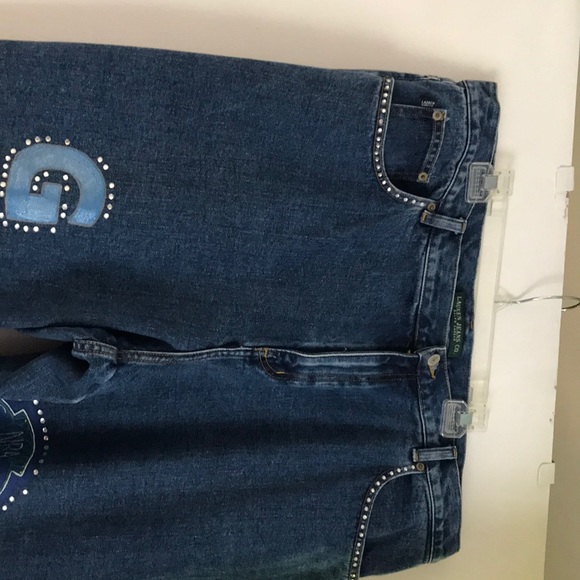 Ralph Lauren jeans HandPainted MAVS 20W - Picture 6 of 8